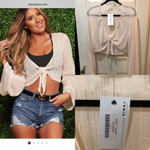 DONNA OPEN KNIT CROP TOP > nanamacs